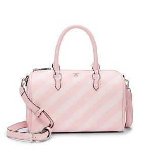 Victoria's Secret Pink Diagonal Stripe Satchel